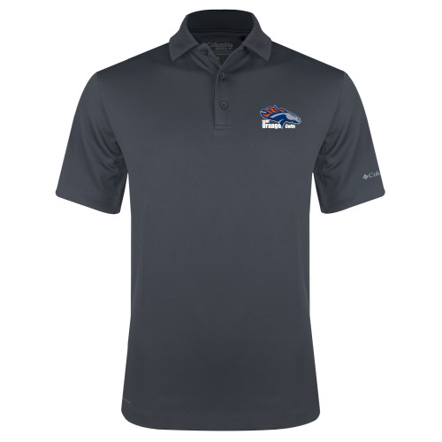 Columbia Charcoal Omni Wick Drive Polo - Primary Logo