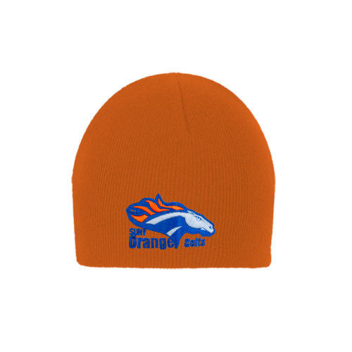  Orange Knit Beanie - Primary Logo