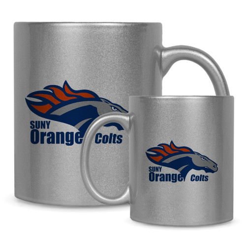 Full Color Silver Metallic Mug 11oz - Primary Logo