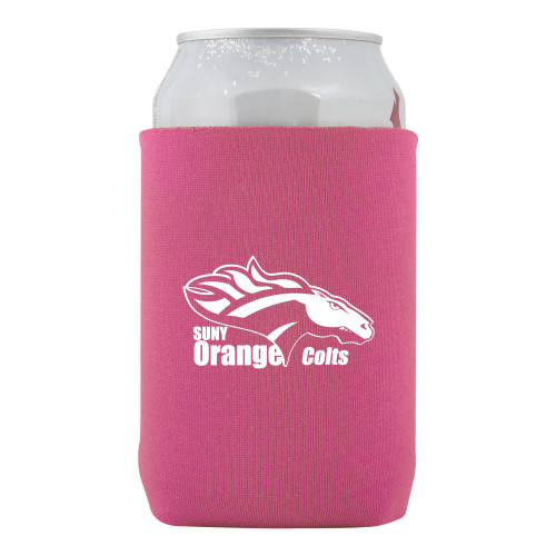  Neoprene Hot Pink Can Holder - Primary Logo