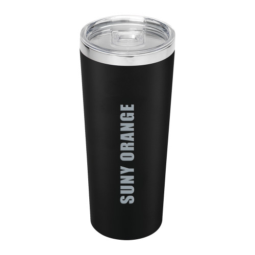  Thor Vacuum Insulated Black Tumbler 22oz - SUNY Orange Word Mark Engraved