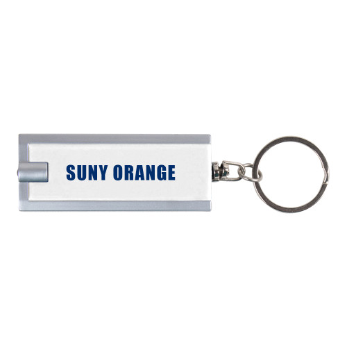  Turbo White Flashlight Key Holder - SUNY Orange Word Mark