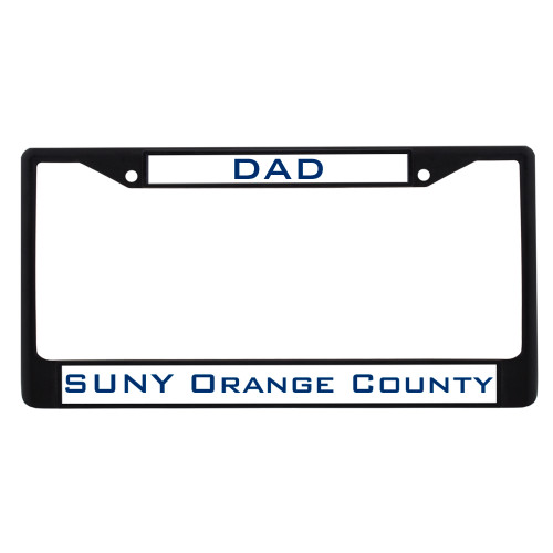  Dad Metal License Plate Frame in Black - Dad