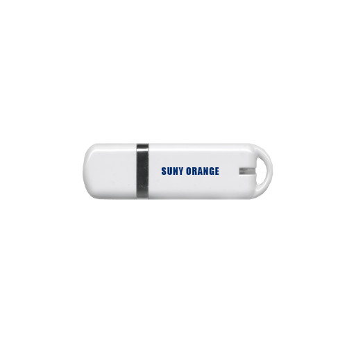  USB White Pen Drive 4G - SUNY Orange Word Mark