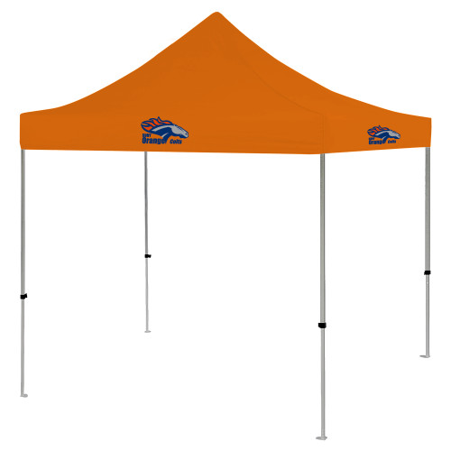  9 ft x 9 ft Orange Tent - Primary Logo
