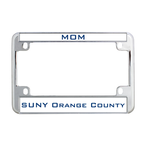 Metal Motorcycle License Plate Frame in Chrome - Mom