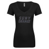 Thumbnail image for  Next Level Womens Black Ideal V Tee