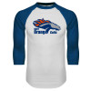 Thumbnail image for  White/Royal Raglan Baseball T Shirt
