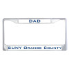 Thumbnail image for  Dad Metal License Plate Frame in Chrome