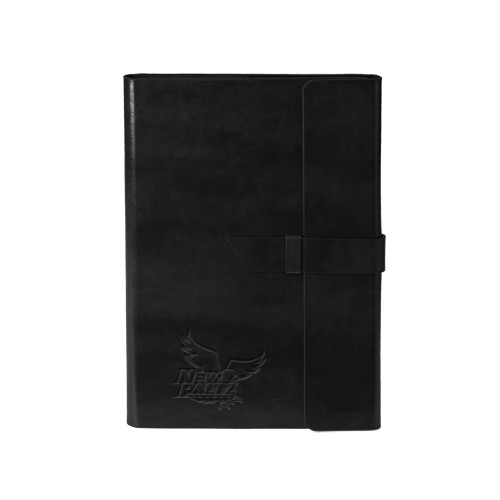  Fabrizio Junior Black Portfolio w/Loop Closure - Official Logo Engraved