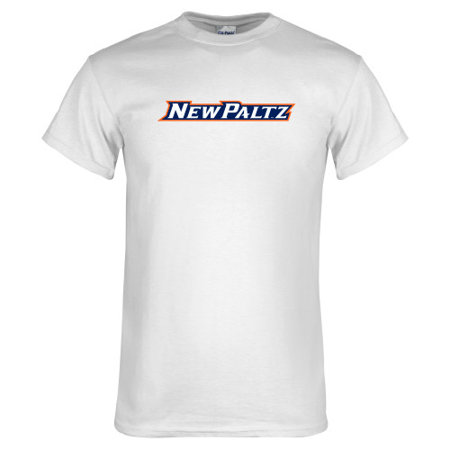  White T Shirt - New Platz Wordmark