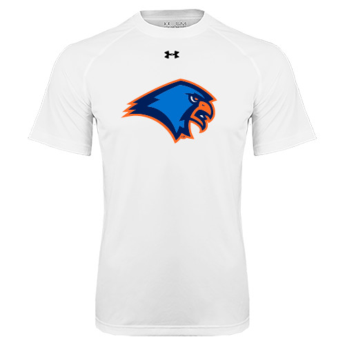  Under Armour White Tech Tee - Hawk Head