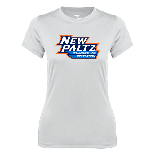  Womens White Performance Tee - Wellness and Recreation