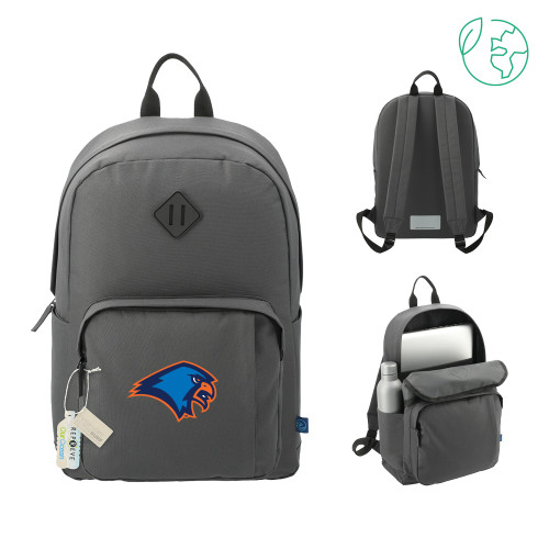  Repreve Ocean Charcoal Everyday Computer Backpack - Hawk Head