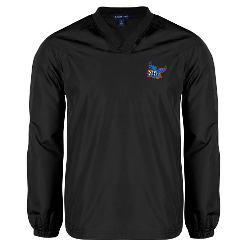  Black V Neck Raglan Windshirt - Official Logo