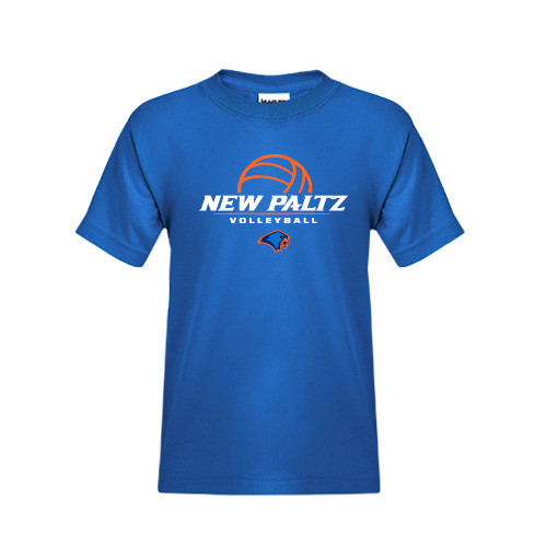  Youth Royal T Shirt - New Paltz Volleyball Stacked