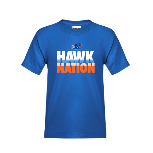  Youth Royal T Shirt - Hawk Nation