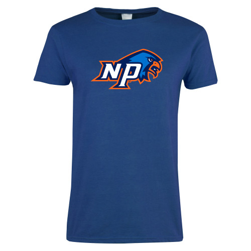  Womens Royal Short Sleeve Tee - NP Hawk Head
