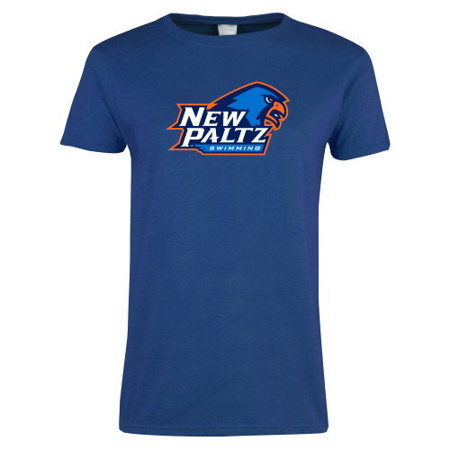  Womens Royal Short Sleeve Tee - Swimming Wordmark