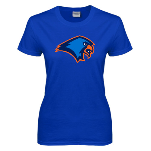  Womens Royal Short Sleeve Tee - Hawk Head