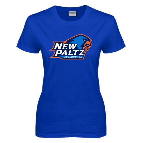  Womens Royal Short Sleeve Tee - Volleyball Wordmark