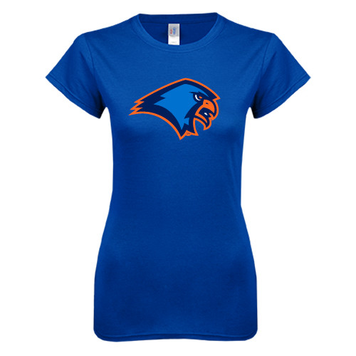  Next Level Womens Royal Boyfriend Tee - Hawk Head