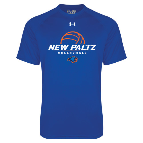 Under Armour Royal Tech Tee - New Paltz Volleyball Stacked