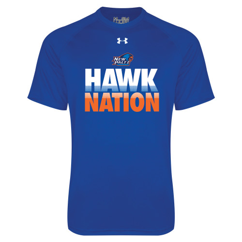  Under Armour Royal Tech Tee - Hawk Nation