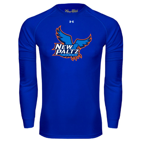  Under Armour Royal Long Sleeve Tech Tee - Official Logo