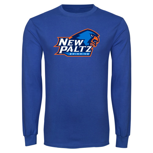  Royal Long Sleeve T Shirt - Swimming Wordmark