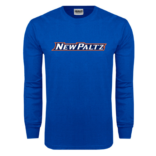  Royal Long Sleeve T Shirt - New Paltz Word Mark