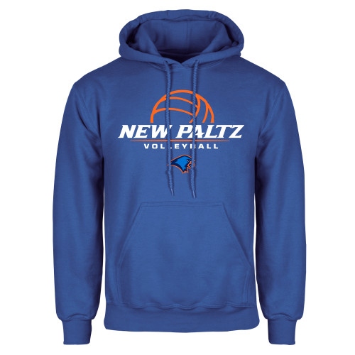  Royal Fleece Hoodie - New Paltz Volleyball Stacked