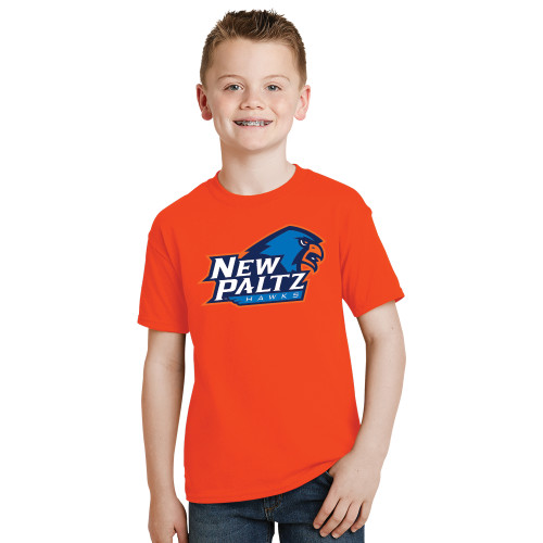  Youth Orange T Shirt - Head Word Mark