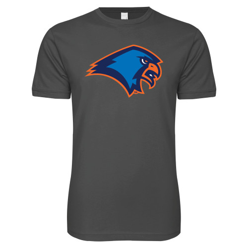  Next Level Charcoal SoftStyle T Shirt - Hawk Head