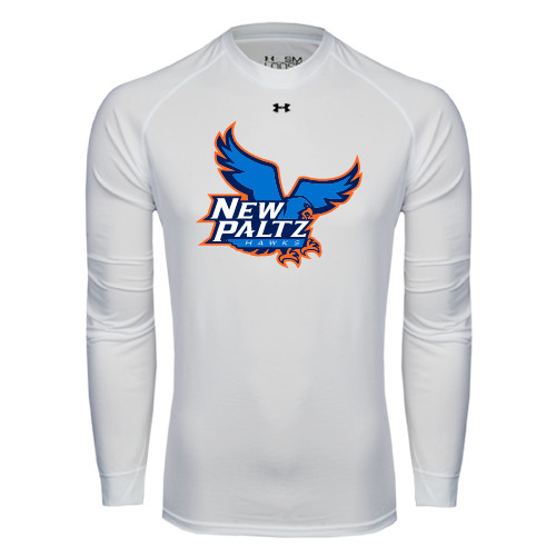  Under Armour White Long Sleeve Tech Tee - Official Logo
