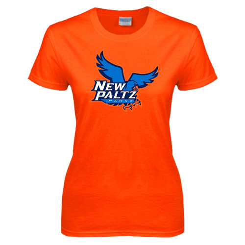  Womens Orange Short Sleeve Tee - Official Logo