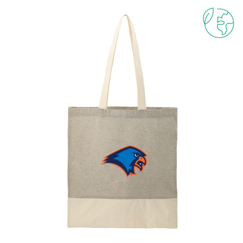  Split Recycled Grey Cotton Twill Convention Tote - Official Logo