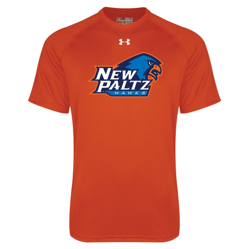  Under Armour Orange Tech Tee - Head Word Mark