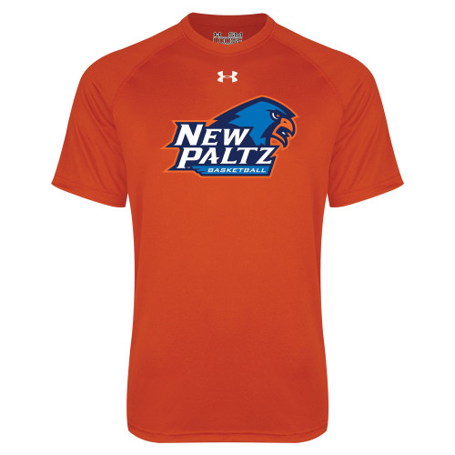  Under Armour Orange Tech Tee - Basketball Wordmark
