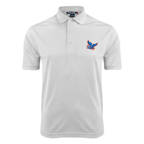  White Dry Mesh Polo - Official Logo