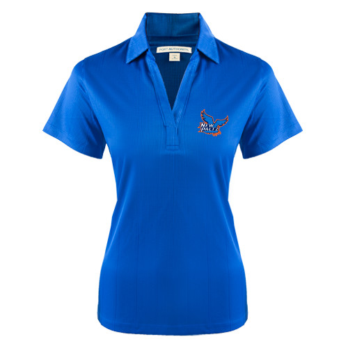  Womens Royal Performance Fine Jacquard Polo - Official Logo