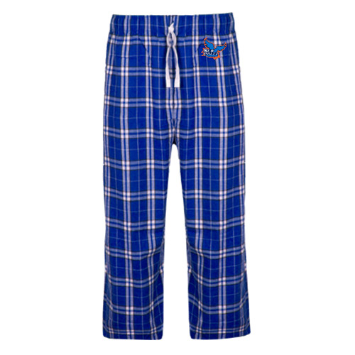  Royal/White Flannel Pajama Pant - Official Logo