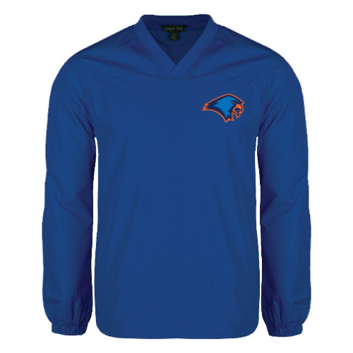  Royal V Neck Raglan Windshirt - Hawk Head