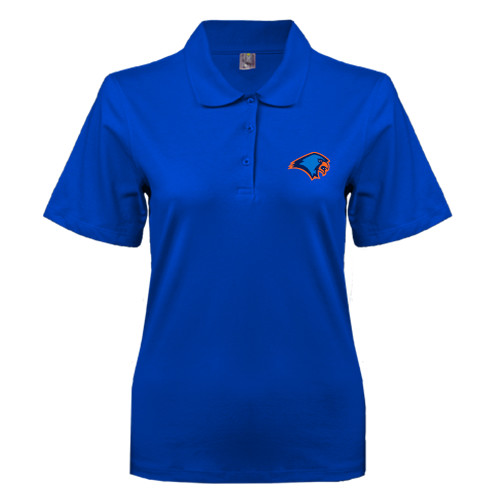  Womens Silk Touch Royal Pique Polo - Hawk Head