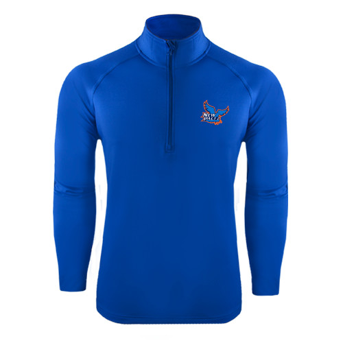  Sport Tek Royal Sport Wick Stretch 1/2 Zip Pullover - Official Logo