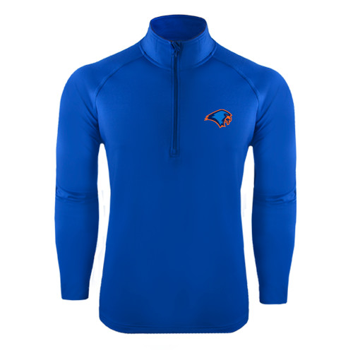  Sport Tek Royal Sport Wick Stretch 1/2 Zip Pullover - Hawk Head