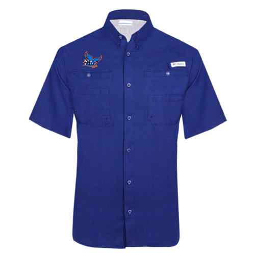  Columbia Royal Tamiami Performance Short Sleeve Shirt - Official Logo
