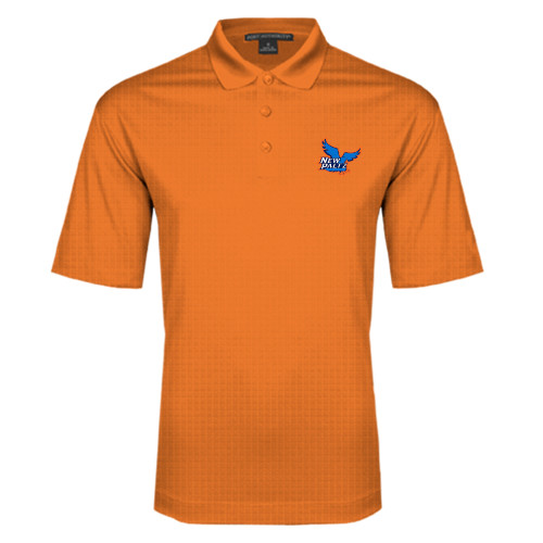  Orange Performance Fine Jacquard Polo - Official Logo