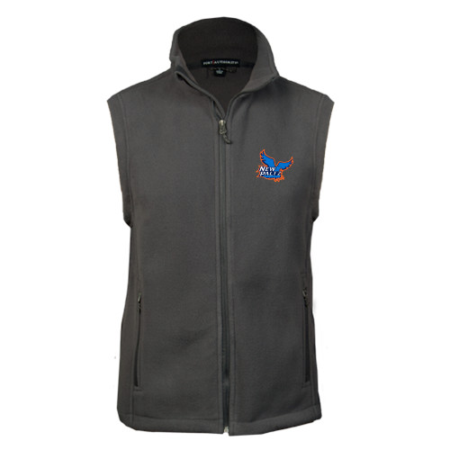 New Paltz Charcoal Fleece Full Zip Vest