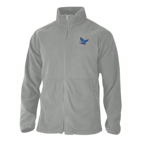  Columbia Grey Everest Ridge Fleece Full Zip Jacket - Official Logo